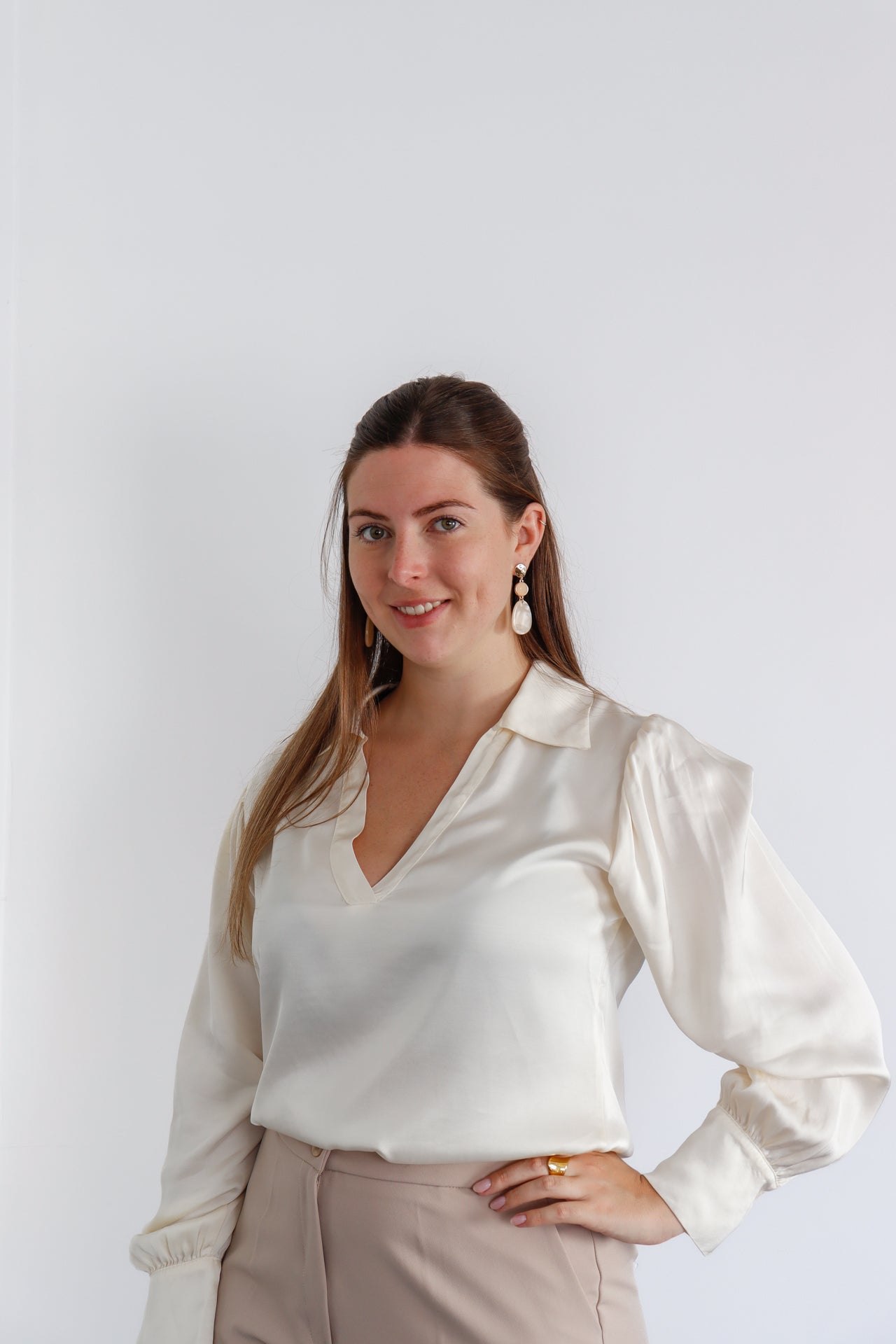 Witte Blouse - Bélice - Belice - Parel - Bélice Goes Out - Lente - Dameskledij