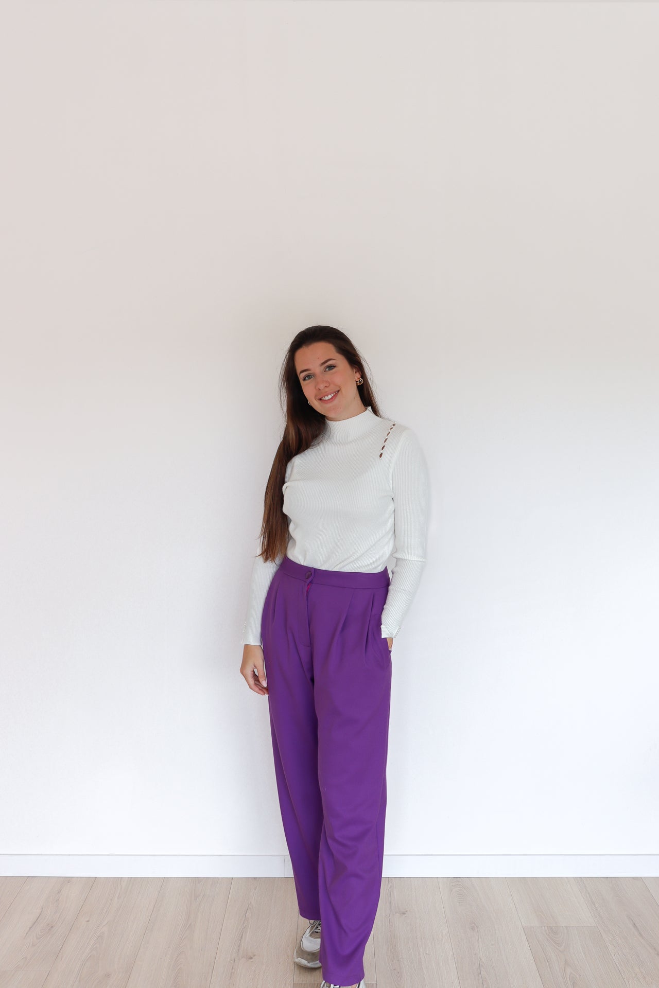 Paarse broek Losse fit