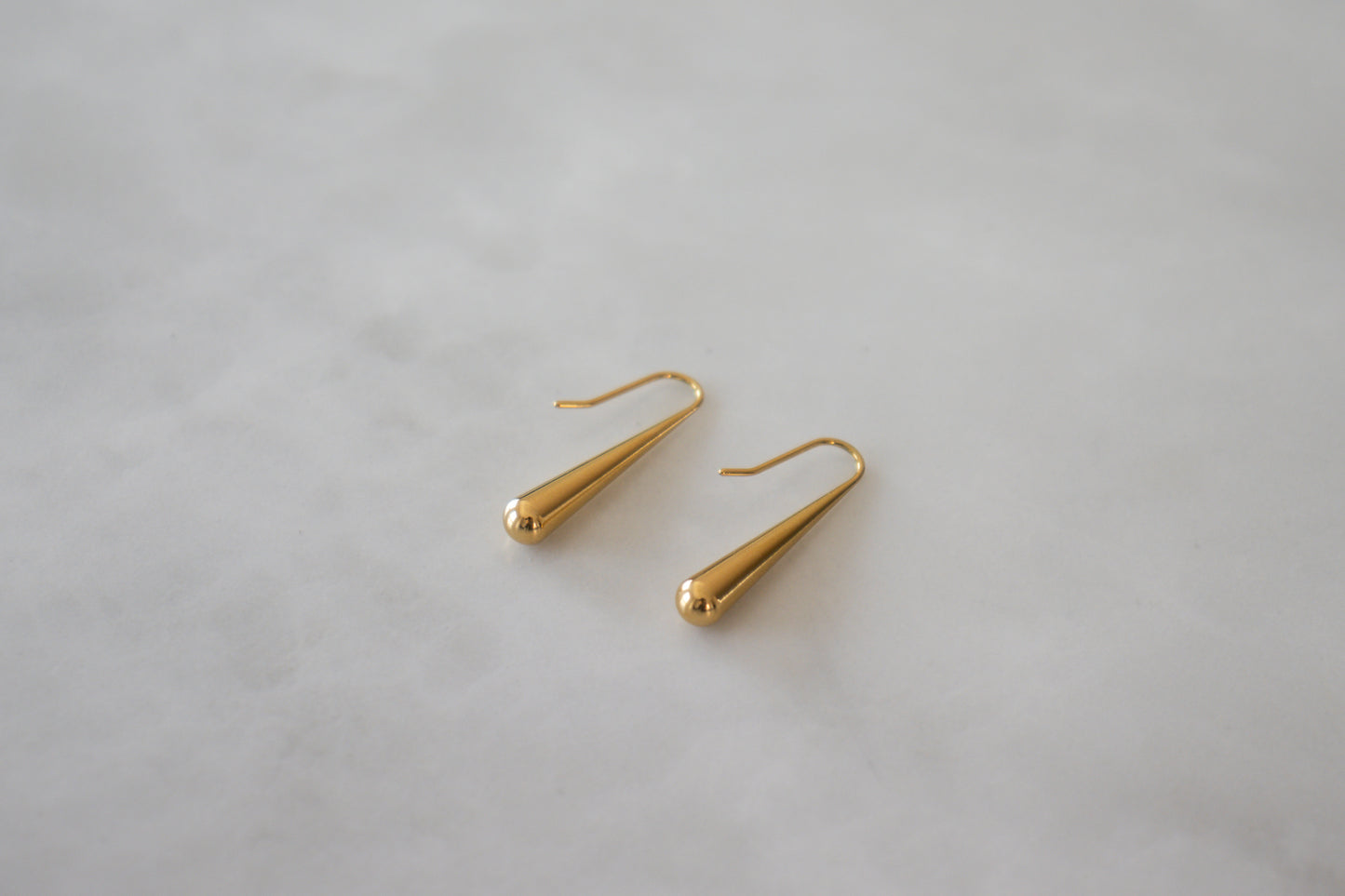 Gouden Druppel Oorbellen - Bélice - Belice - Bélice At Work - Goud - Accessoires - Lente - Oorbel