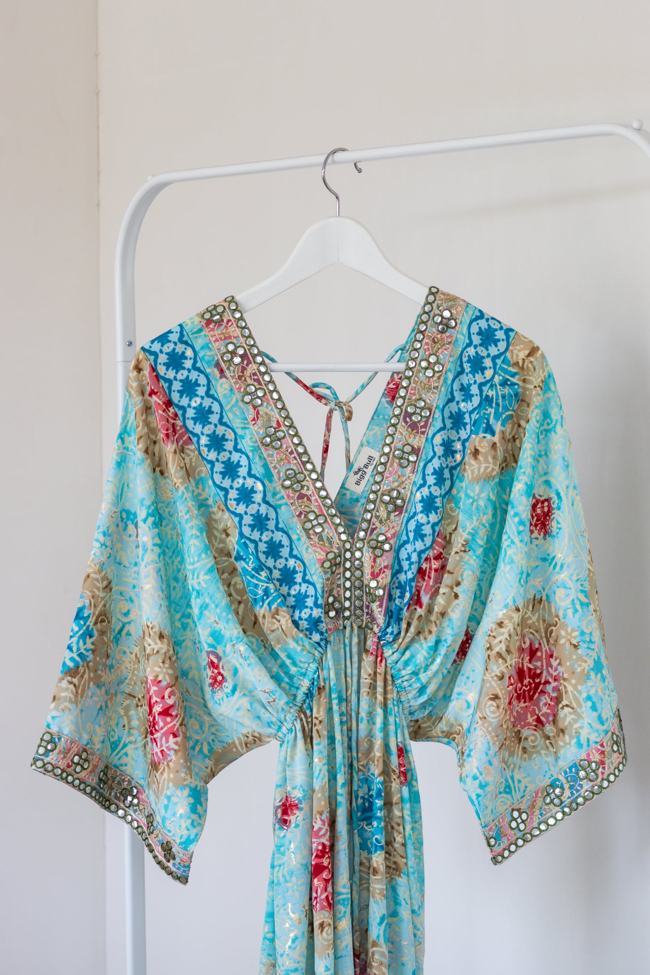 Blauw strandkleed