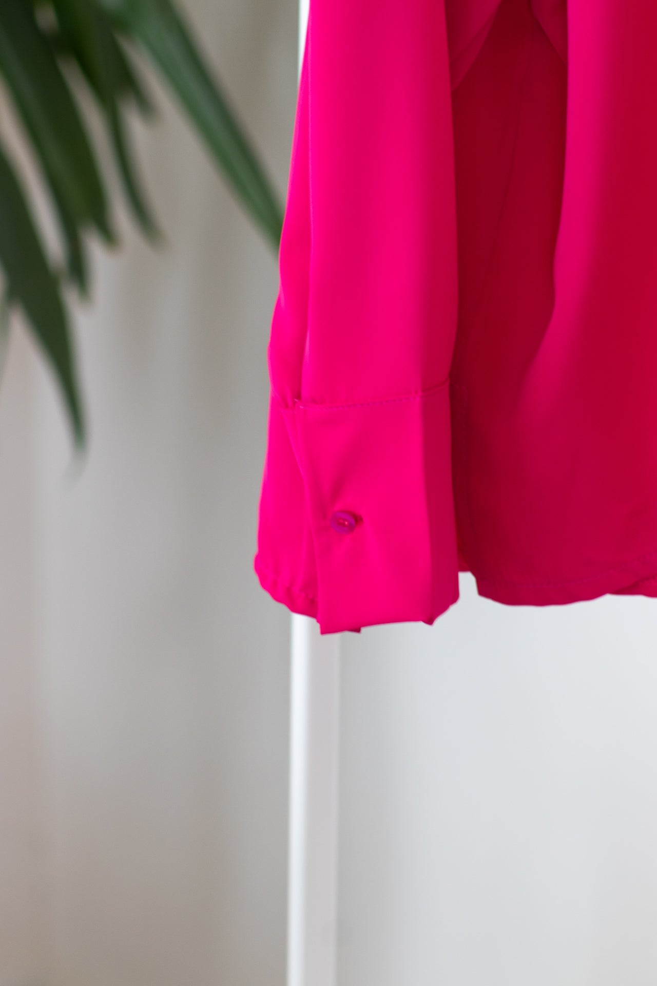 Roze blouse met lange mouwen