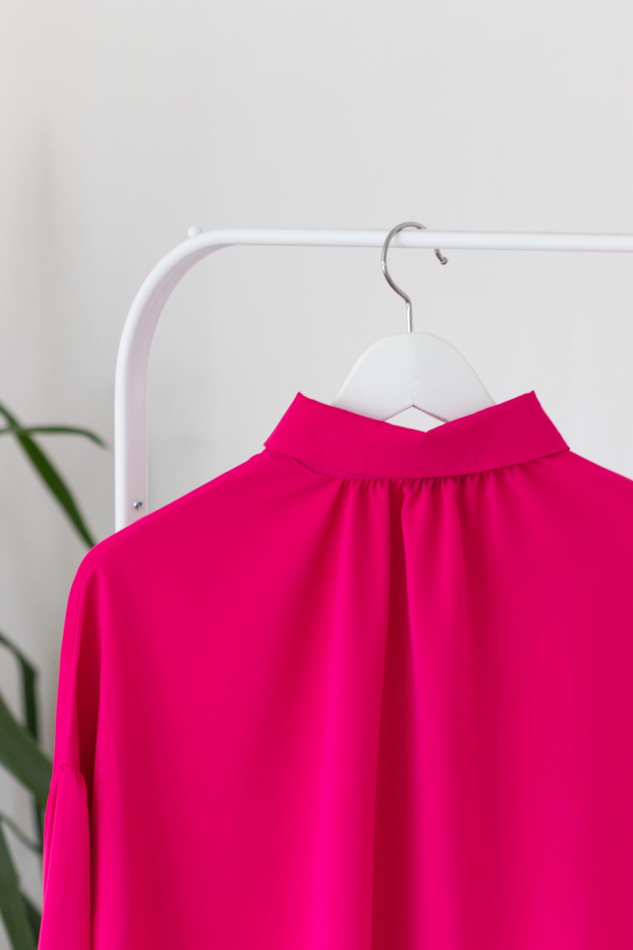 Roze blouse met lange mouwen