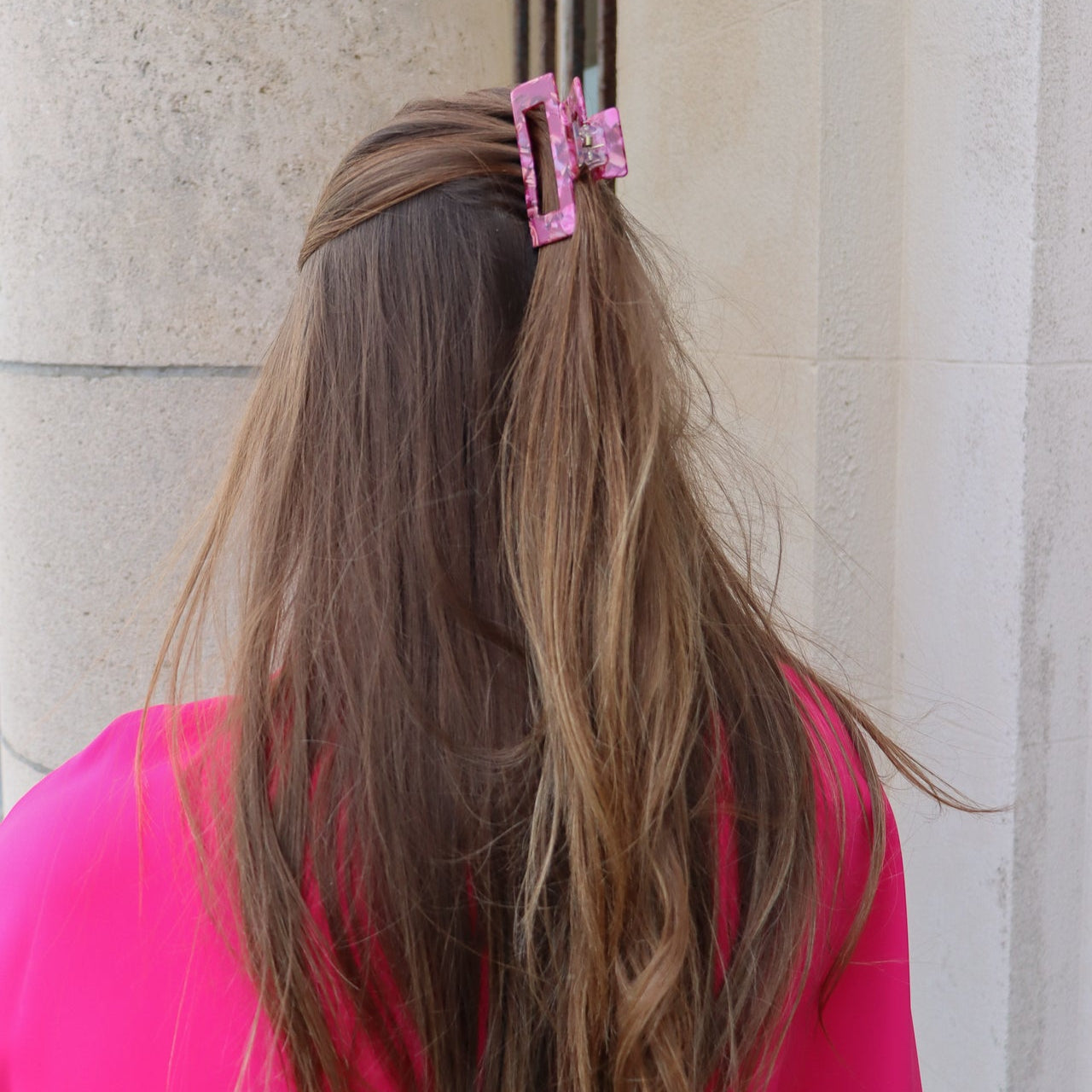 Roze haarspeld