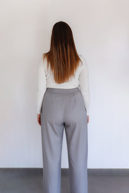 Grijze broek Losse fit