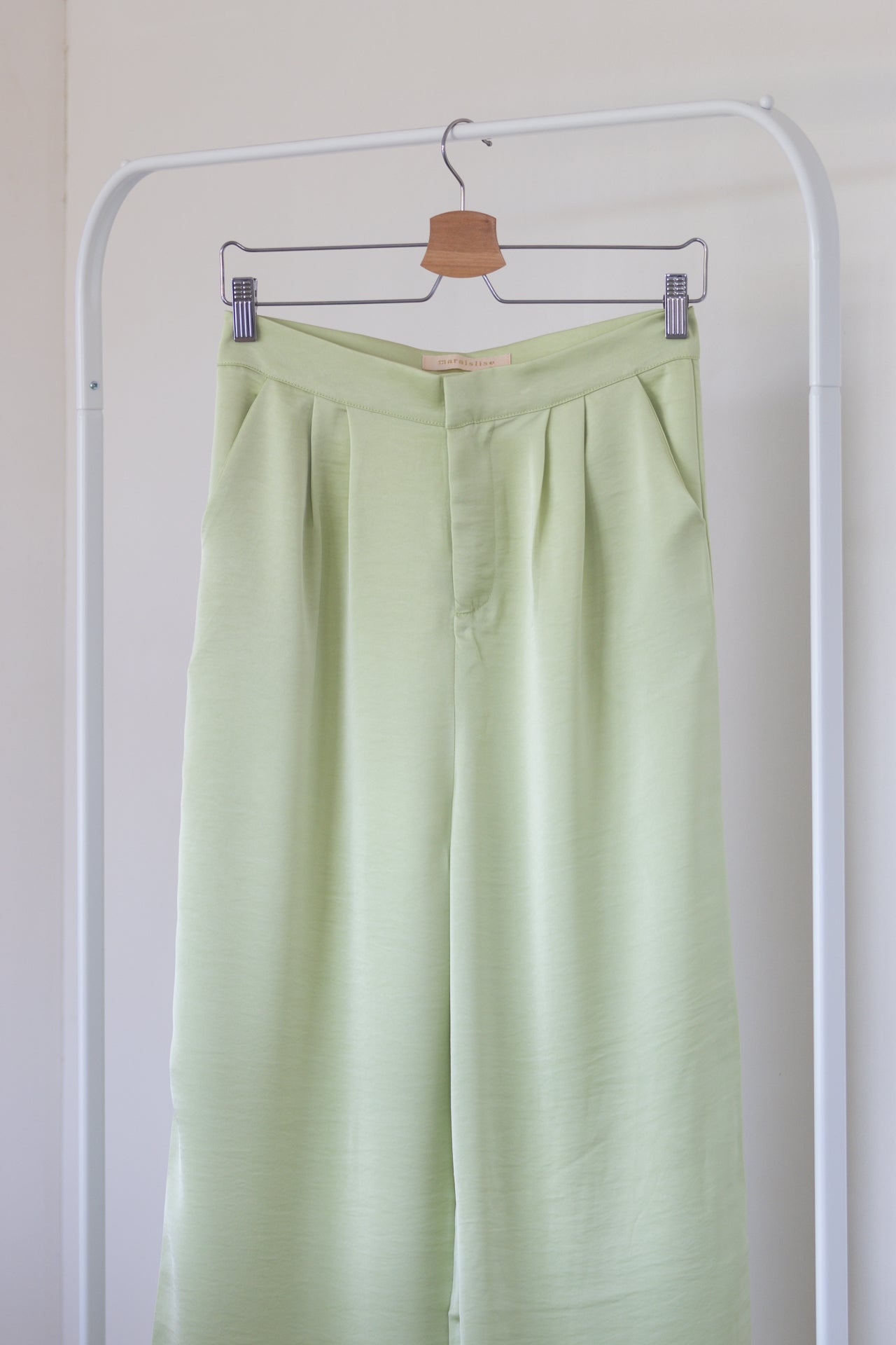 Muntgroene losse broek