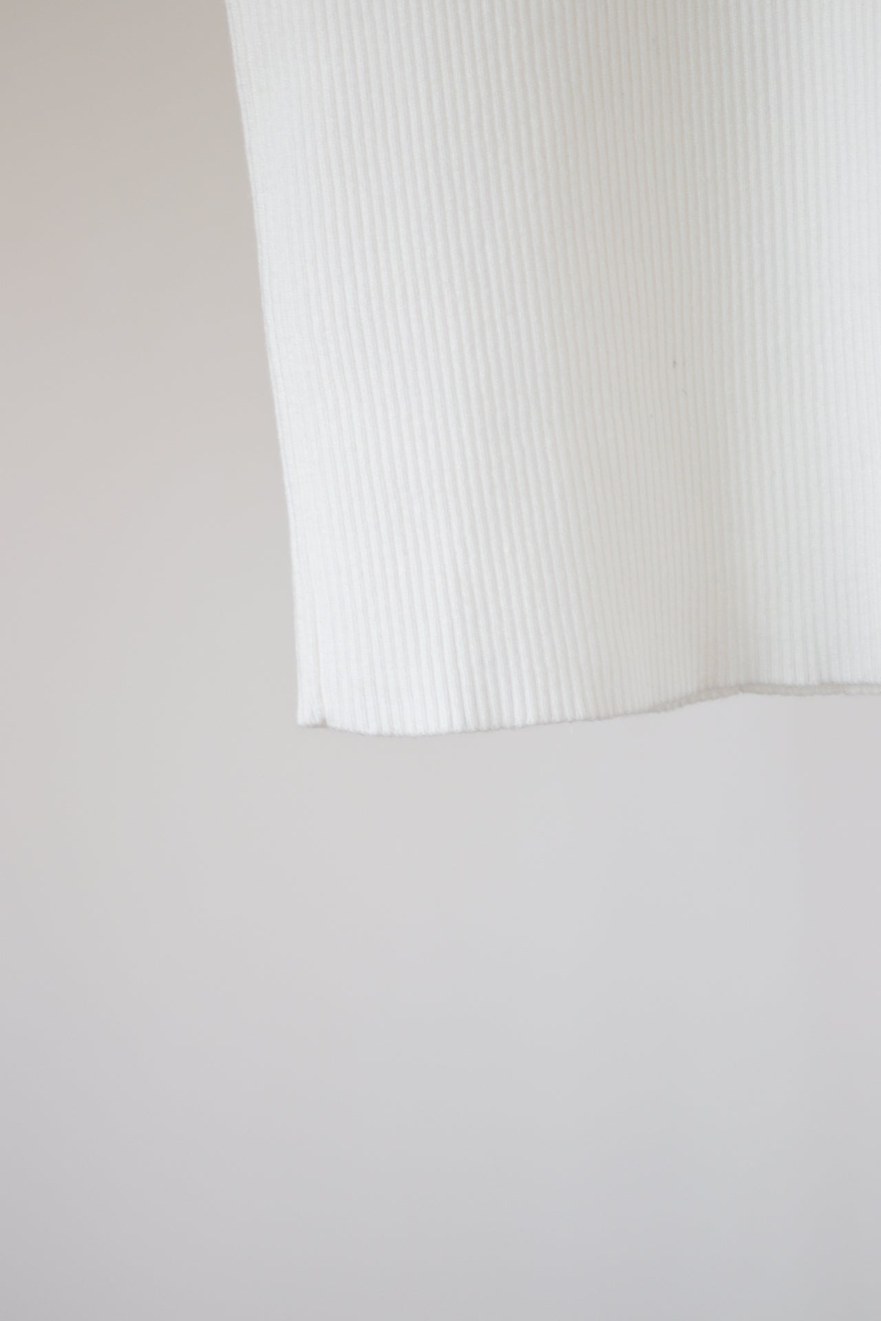 Witte Turtleneck zonder mouwen