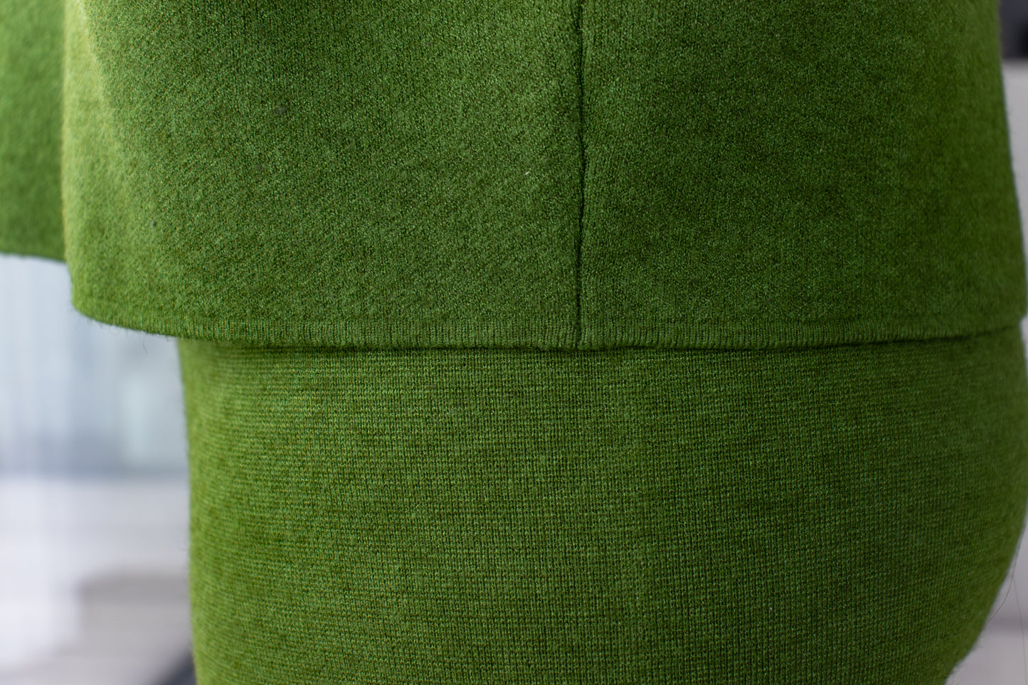 Groene homewear trui met 3/4 mouwen