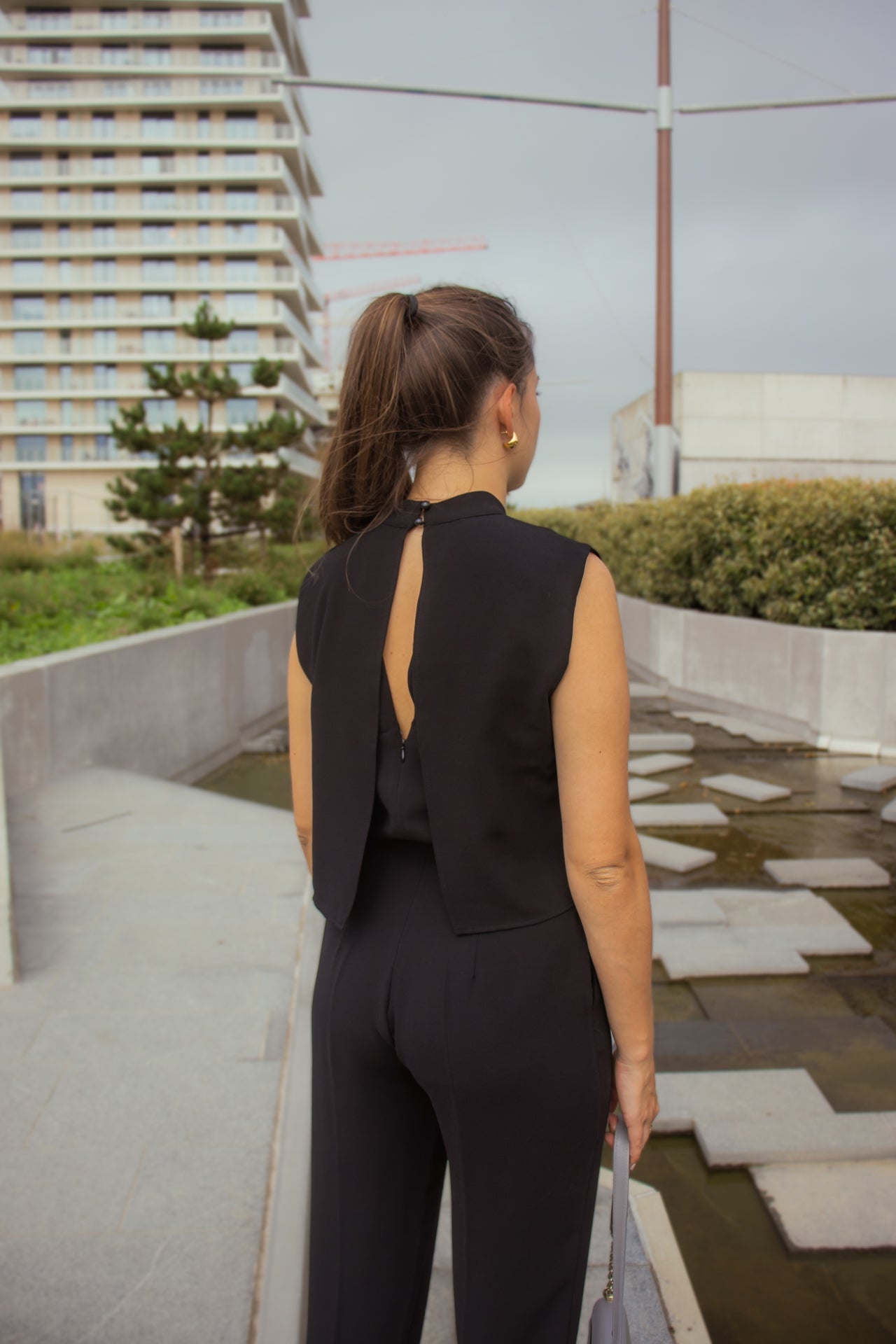 Elegante jumpsuit zonder mouwen