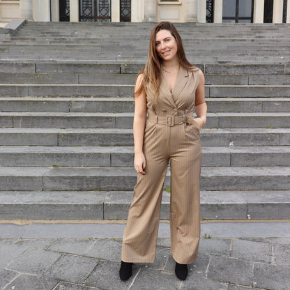 Gestreepte jumpsuit