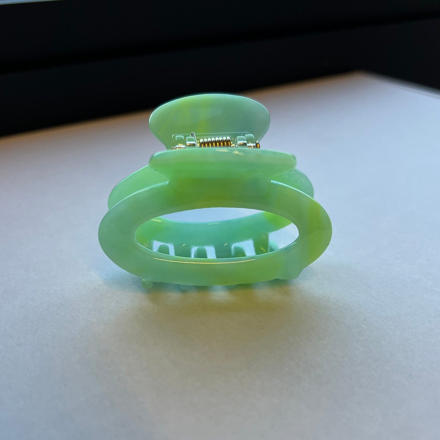 Cleo haarspeld zeegroen ovaal