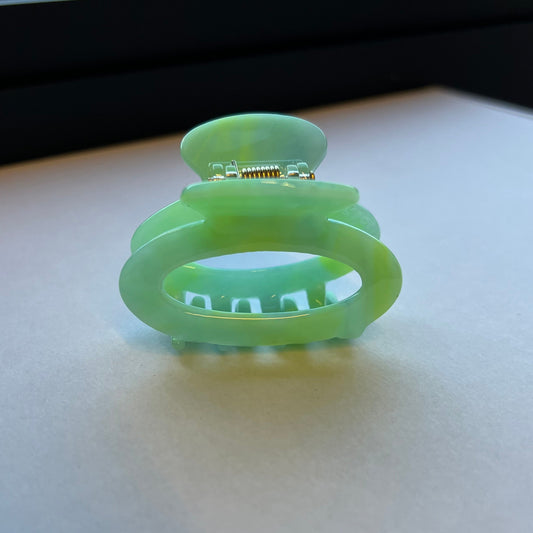 Cleo haarspeld zeegroen ovaal